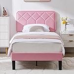 VECELO Twin Size Bed Frame Premium 