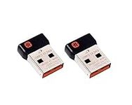 Unifying Receiver for Mouse and Keyboard Compatible for Any Logitech Product That Display The Unifying Logo (Orange Star, Connects up to 6 Devices) 2pk