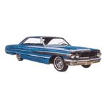 AMT Cal Drag Combo 1964 Galaxie, AWB Falcon & Trailer 1:25 Scale Model Kit