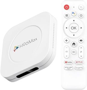 Android 14.0 TV Box 2025, LEFFOT M1 Plus 8K Ultra HD Streaming Device for TV, 4GB RAM + 32GB ROM, Smart TV Box with HDR10 2.4G/5.8G Dual-Band WiFi 6, BT 5.0, Voice Control, RK3528 Quad Core A53