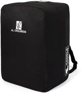 J.L. Childress Elite PADDED Travel Bag for Doona and Evenflo Shyft – AirTag Holder - Fits Car Seat Stroller Combos and most Infant Car Seats with Base - Backpack Straps - Air Travel with Baby