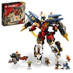 LEGO NINJAGO Ninja Ultra Combo Mech 4 in 1 Set 71765 with Toy Car, Jet Plane and Tank Toys plus 7 Minifigures