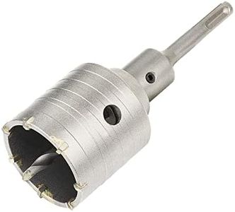 Meccion Sierra Corona Perforadora con Puntas de Carburo, Cortador de Orificios Huecos de Rendimiento para Ladrillo, Hormigón, Muro de Piedra de Cemento (60mm+110mm SDS Plus Adaptador)