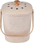 White Magic Kitchen Compost Pebble Waste Bin, 4 Liter Capacity