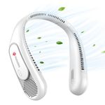 Hotsales Neck Fan, Hands Free Bladeless Neck Fans Portable Rechargeable, 6000 mAh Battery Operated Wearable Personal Fan, Cooling Neck Fan, 3 Speeds, USB Fan Gifts for Men, Women, Travel, Outdoor