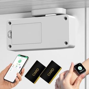 Smart Cabinet Lock, Eseesmart Electronic Furniture Lock with App NFC, Hidden Child Safety Cabinet Lock, RFID Drawer Lock for Mailbox, Liquor Box, Storage Cabinet