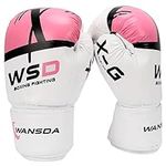 Luwint Boxing Gloves for Kids 3-5 Years, Beginner Punching Training Gloves for Little Boys Girls MMA Muay Thai Sparring Boxing (Pink, 4oz)