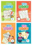 Sudoku Book for Adults (Set of 4 Books) with more than 800+ Puzzles - Brain Activity Books - Brain Booster Games - Puzzle Activity Books for Children - Age 4+ - Brain Teaser Exercises - Puzzles for Children