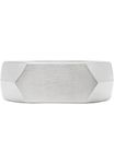 Fossil Men's Ring, All Stacked Up Stainless Steel Signet Ring
