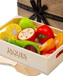 Pretend Play Food Fruit | Perfect Wooden Play Food Sets for Children | Wooden Toys for 2 3 4 Year Olds | Jaques of London