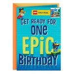 Hallmark Birthday Card for Kids with Legos (Playground Building Kit, Ages 5 and Up)