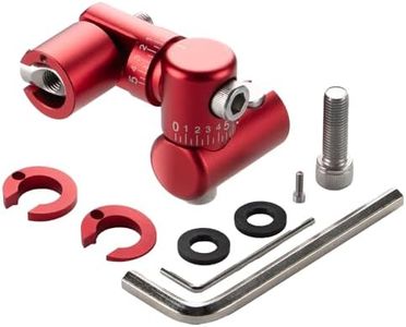 GQT Compound Bow Stabilizer Quick Disconnect Mounting Adapter - Adjustable V Bar, Archery Stabilizer Mount for Hunting & Target Shooting (Single Side V-Bar QD Mount- Red)