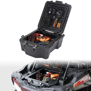 KEMIMOTO 100L (26.4 Gallons) UTV Rear Cargo Storage Box Compatible with 2019-2023 Polaris RZR XP1000 / XP4 1000, Featuring a Tactical Panel and Bed Storage Container