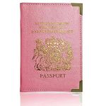 Lizzy Passport Holder PU Leather Travel Wallet Case Organiser for Passport, PU Leather Passport Cover for Travel Passport Protector Cover for Men Women UK