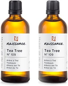 Naissance Aceite Esencial Árbol de Té Puro (No. 109) 2 x 100ml - Puro, Aromaterapia Natural - Granos, Cuero Cabelludo Graso, Uñas - No Diluido Para Quemador, Humificador, Difusor, Masajes