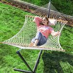 PNAEUT Double Rope Hammock with Sta