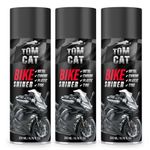 Tom Cat Bike/Scooter Shiner Spray|Quick Bike Glossy Spray Polish| Motorbike Shine Spray | Bike Shiner | Bike Chrome, Plastic, Metal & Tyre Shine | Pack of 3