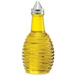 Tablecraft Beehive Glass Oil & Vinegar Dispenser 6oz / 170ml | Oil Bottle, Vinegar Bottle