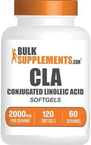 BulkSupplements.com Conjugated Linoleic Acid Softgels - CLA Supplements, CLA 2000mg, CLA Safflower Capsules, CLA Pills - 2 CLA Softgels per Serving, 60-Day Supply, 120 Softgels