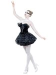 Smiffys Gothic Swan Masquerade Costume, Black with Dress, Halloween Carnival of The Damn Fancy Dress, Adult Dress Up Costumes