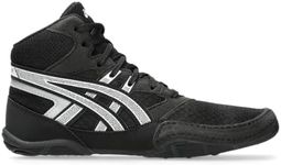 ASICS Kid's Snapdown 4 Grade School Wrestling Shoes, K10, Black/White