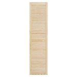 Louvre Door – Pine Wood – Vented Open – Ready to Paint Internal Louvre Cupboard Doors – Slatted Wardrobe Doors – Various Sizes (1700mm (67") Height, 394mm (15.5") Width)