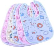 First Trend Waterproof and Quick Dry Baby Bibs Pack of 5