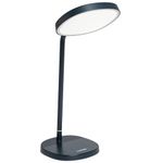 Lumie Task | Highly Adjustable Bright Light Therapy LED Desk lamp for Winter Blues, Crystal Clear Illumination, Maximum Visual Comfort, Improved Mood and Energy | Charcoal Blue