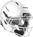Schutt F7 AiR Elite Varsity Football Helmet, Virginia Tech 5-Star Helmet, Lightweight Football Helmet for High School, Small, Molded Gloss White, F7X ROPO SW II Facemask Attached