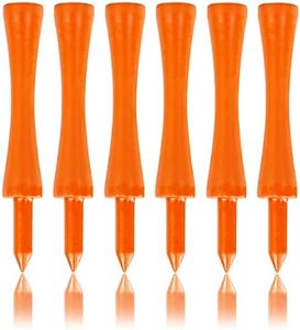 LIKOSO tee de Golf de Bamboo 100 Piezas 70MM, Naranja