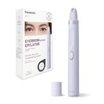 Panasonic ES-EF10-V503 Eyebrow & Facial Hair Epilator for Women, Eyebrow Shaper, LED Light, Compact Pen Design, AA Battery Operated, Light Purple