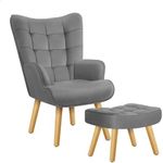 ALFORDSON Velvet Armchair with Otto