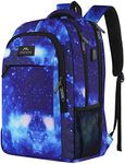 MATEIN School Backpack, Lightweight School Bag for Girls Secondary Middle School Water Resistant 15.6 Inch Travel Backpack for School Boys Book Bag College Rucksack with Anti Theft Pocket, Galaxy Blue