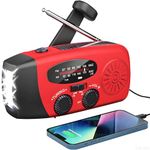Wind Up Solar Radio,Solarbaby Portable Hand Crank Radio with AM/FM,Emergency Radio with 2000mAh Rechargeable Power Bank SOS Alarm,LED Torch Dynamo