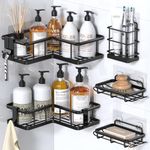 YASONIC 5-Pack Corner Shower Caddy,