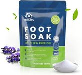 Pedicure Quality Foot Soak with Tea Tree Oil & Epsom Salt | Helps Treat Nail Fungus Athletes Foot | Anti Fungal Nail Treatment | Foot Moisturiser & Deodorizer Feet Soak | Exfoliating Foot Soak