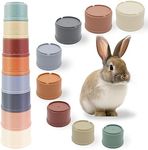 8 Pcs Stacking Cups for Rabbits Saf