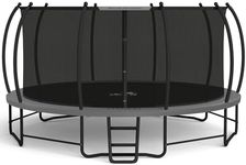 BCAN Trampoline 8FT 10FT 12FT 14FT 15FT 16FT Recreational Trampoline with Enclosure for Kids Adults, ASTM Approved, Outdoor Trampoline with Ladder for Kids