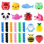 ASTARON 24PCS Charging Cable Protectors for iPhone/iPad, Cute Animal USB Charger Cable Saver Cable Wire Protector