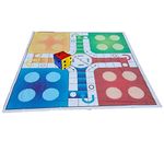 Atpata Funky Jumbo Ludo Mat Game (10X10 Feet) With Jumbo Dice Of 6 Inches for All Ages