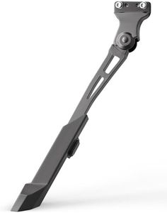 HENMI Heavy Duty Bike Kickstand, Rear Mount Bicycle Kickstand for 24-29 Inch Mountain & E-Bikes, Tool-Free Adjustable Kickstand for Adult Bike, Supports 99 Lbs, 1.57" Hole Spacing