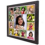 AJANTA ROYAL Personalized Synthetic Wood Square Rectangular Wall Photo Frame (12 X 12 Inch, Copper Brown)