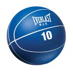 Everlast FIT - Medicine Ball with Textured Surface Provides a Superior Grip, for Upper, Lower, and Full Body Workouts (Blue 10lb)