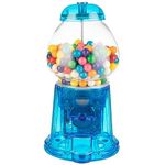 11-Inch Translucent Gumball Machine - Coin-Operated Candy Dispenser Vending Machine and Piggy Bank by Great Northern Popcorn (Blue)