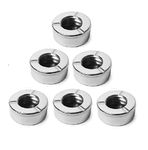 Dynore Stainless Steel Lid Cigarette Ash Holder Tray for Home, Office and Bar- Set of 6