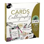 SpiceBox Adult Art Craft & Hobby Kits Sketch Plus Cards & Calligraphy, 14 Greeting Cards To Customize, Art Kit for Adult