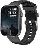 BRIBEJAT Smart Watch (Answer/Make Call) 2.01’’ Fitness Tracker Pedometer with SpO2/Heart Rate/Sleep Monitor Compatible with iPhone Samsung Huawei Phone, Black