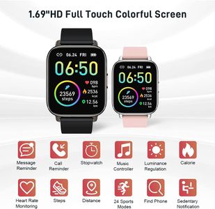 Fitness Tracker Smart Watch 1.69" – Heart Rate & Activity Monitor