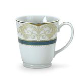 Noritake Japan - Porcelain Milk, Tea and Coffee Mug - Kitchen & Dining Luxury Gold Tableware White Tea Mug Cup Set in Gift Box - Royal Fountain Hearth Collection Coffee Tea Set