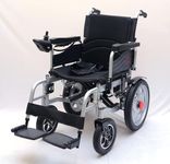 MIOOX Electric Wheelchair with Battery, 15-20 km per charge, Durable & Long Lasting, Weight Bearing Capacity -150kg | Battery Long Life Battery For Elderly & Specially (Black)(12 volt ,12 AH 2 pcs led acid battery)